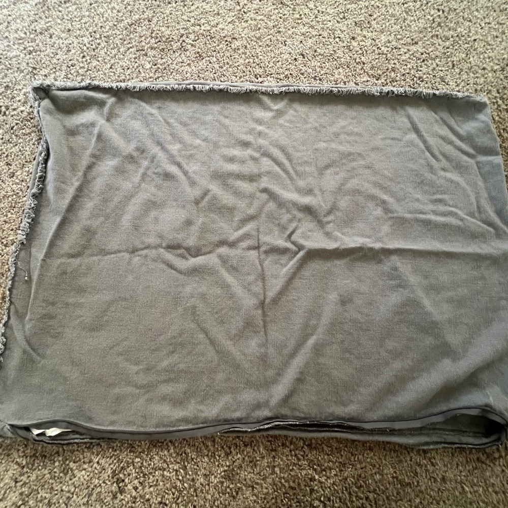 Casa Luna Euro King pillow Covers (4) - dark grey